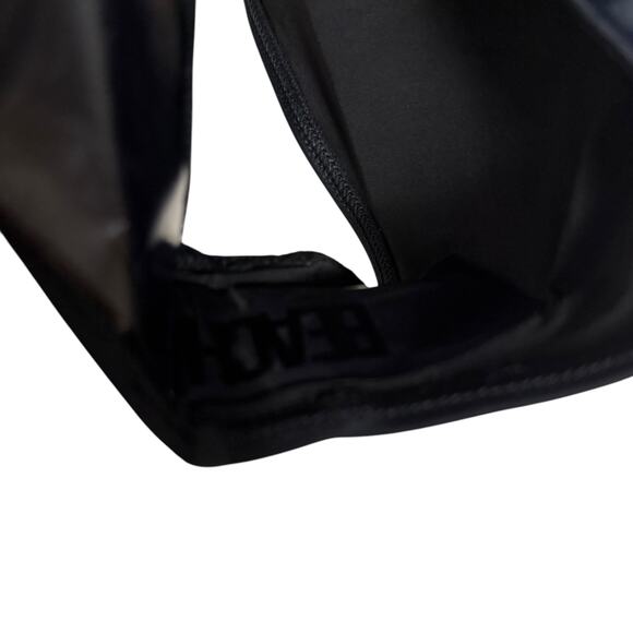 Beach Riot Leslie Black Cut Out Gold Metallic Trim One Piece Swimsuit Size Large - Picture 8 of 10